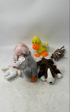 Load image into Gallery viewer, Set Of 6 Pcs Collection Several Stuffed Animals From The Ty Beanie Babies Brand
