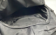 Load image into Gallery viewer, True Religion Unisex Black Adjustable Strap Pockets Zip-Around Lined Backpack
