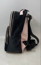 Load image into Gallery viewer, Juicy Couture Velour Womens Black Pink Adjustable Strap Travel Backpack w/ Pouch
