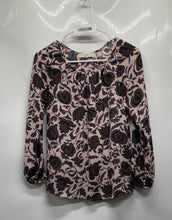 Load image into Gallery viewer, Ann Taylor Loft Womens Multicolor Floral Round Neck Pullover Blouse Top Sz XXSP
