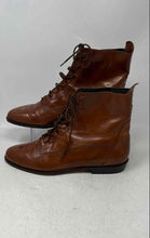 Load image into Gallery viewer, Saks Fifth Avenue Mens Brown Round Toe Lace-Up Ankle Boots Size 10M
