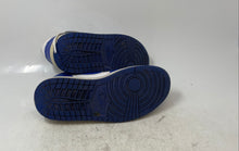 Load image into Gallery viewer, Nike Womens Air Jordan 1 Mid White Blue Lace-Up Sneaker Shoes Size 7

