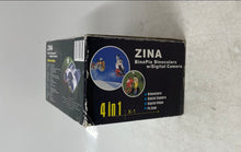Load image into Gallery viewer, Zina BinoPix Silver 4-in-1 10x25 Binoculars With Digital Camera
