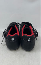 Load image into Gallery viewer, Peloton Mens Black Red 3 Bolt Adjustable Hook And Loop Cycling Shoes Size EUR 37
