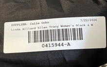 Load image into Gallery viewer, Linda Allard Ellen Tracy Womens Black &amp; White Notch Lapel Blazer Jacket Size 6
