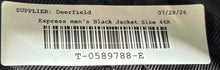 Load image into Gallery viewer, Express Mens Black Extra Slim Fit Peak Lapel Long Sleeve Military Jacket Sz 46R
