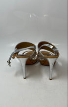 Load image into Gallery viewer, Coach Womens Silver Brown Open Toe Stiletto Platform Sandals Size 7.5
