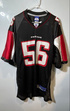 Load image into Gallery viewer, Reebok Mens Black Red Atlanta Falcons Keith Brooking #56 NFL Jersey Size L
