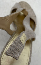 Load image into Gallery viewer, Michael Kors Womens Becky Silver-Tone Glitter Stiletto Slingback Heels Size 8.5M
