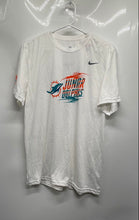 Load image into Gallery viewer, Nike Mens Dri-Fit White Junior Miami Dolphins Short Sleeve Pullover T-Shirt Sz L
