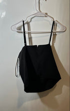 Load image into Gallery viewer, Forever 21 Womens Black Chainmail Sleeveless Back Zip Camisole Tank Top Size L
