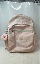 Load image into Gallery viewer, Kipling Womens Pink Monkey Charm Inner Pocket Adjustable Strap Backpack
