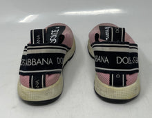 Load image into Gallery viewer, Authentic Dolce &amp; Gabbana Girls Sorrento Pink Black Sneaker Shoes Size EUR 29
