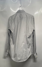 Load image into Gallery viewer, Zara Mens Light Gray Cotton Long Sleeve Collared Slim Fit Button-Up Shirt Size S
