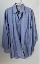 Load image into Gallery viewer, John W. Nordstrom Mens Light Blue Cotton Long Sleeve Dress Shirt Size 15.5
