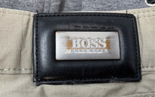 Load image into Gallery viewer, Hugo Boss Mens Brown Flat Front Pockets Straight Leg Trouser Pants Size 34x30
