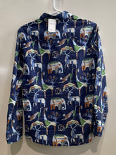 Load image into Gallery viewer, JMC Laughlin Mens Navy Blue Printed Long Sleeve Button-Up Shirt Size S w/ Tag
