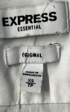 Load image into Gallery viewer, Express Womens White Original Fit Collared Long Sleeve Button-Up Shirt Size XS
