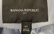 Load image into Gallery viewer, Banana Republic Womens Gray Long Sleeve Casual Open Front Blazer Size 14
