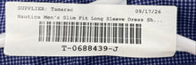 Load image into Gallery viewer, Nautica Mens Blue Printed Slim Fit Long Sleeve Dress Shirt Size XL 17-17.5 34/35
