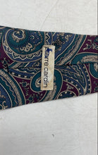 Load image into Gallery viewer, Pierre Cardin Mens Green Multicolor Paisley Print Silk Adjustable Pointed Tie
