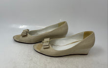 Load image into Gallery viewer, Etienne Aigner Womens Beige Peep Toe Slip-On Wedge Pump Heels Size 10M
