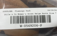 Load image into Gallery viewer, Style &amp; Co. Womens Witty Brown Beige Suede Round Toe Snow Boots Size 7 M
