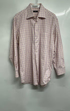 Load image into Gallery viewer, Hugo Boss Mens Multicolor Plaid Print Long Sleeve Dress Shirt Size 16 32/33
