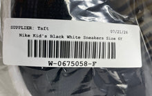 Load image into Gallery viewer, Nike Boys Flex Runner AT4662-001 Black White Slip-On Sneakers Shoes Size 6Y
