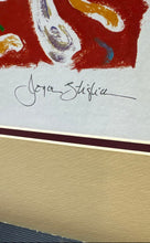 Load image into Gallery viewer, Floral Vase On Table And A Pillow Signed Wall Poster Art Painting By Joyce S.
