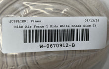 Load image into Gallery viewer, Nike Boys Air Force 1 Low LE DH2925-111 White Lace-Up Sneakers Shoes Size 2Y
