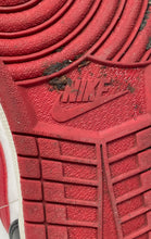 Load image into Gallery viewer, Authentic Nike Mens Air Jordan 1 Low White Red Sneaker Shoes Size 8.5 Worn

