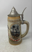 Load image into Gallery viewer, Ceramarte Anheuser-Busch Early Transportation Handmade Ceramic Lidded Beer Stein
