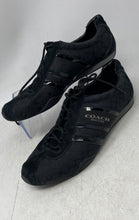 Load image into Gallery viewer, Coach Womens Remonna A1946 Black Monogram Low Top Lace-Up Sneaker Shoes Size 9 B
