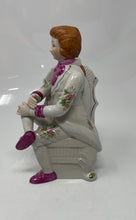 Load image into Gallery viewer, A Man Baroque Style Attire Seated On Chair Porcelain Decorative Figurine
