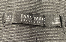 Load image into Gallery viewer, Zara Basic Womens Black Flat Front Side-Zip Skinny Leg Ankle Pants Size Medium
