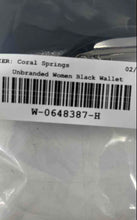 Load image into Gallery viewer, Unbranded Womens Black Crocodile Embossed Leather Framed Kiss Lock Coin Wallet
