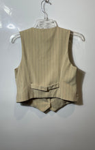 Load image into Gallery viewer, Maison d'Amélie Paris Womens Beige Stripe 2 Piece Vest And Skirt Set Size 4
