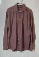 Load image into Gallery viewer, Tommy Hilfiger Mens Classics Red Plaid Print Cotton Long Sleeve Dress Shirt Sz L
