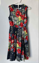 Load image into Gallery viewer, Brooks Brothers Womens Multicolor Floral Sleeveless A-Line Dress Size 2
