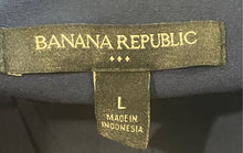 Load image into Gallery viewer, Banana Republic Womens Blue Long Sleeve Button-Up Shirt Size Large With Tag
