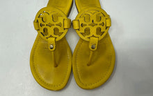 Load image into Gallery viewer, Authentic Tory Burch Womens Miller Yellow Leather Open Toe Thong Sandals Sz 7.5M
