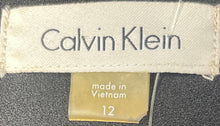 Load image into Gallery viewer, Calvin Klein Womens Black Sleeveless Back Zip Sheath Dress Size 12 Missing Belt
