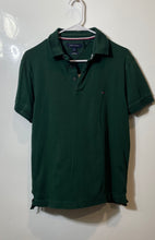 Load image into Gallery viewer, Tommy Hilfiger Mens Green Slim Fit Short Sleeve Collared Polo Shirt Size Medium
