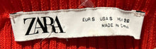 Load image into Gallery viewer, Zara Womens Red Sleeveless Mock Neck Knitted Pullover Tank Top Size Small
