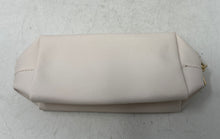 Load image into Gallery viewer, Laura Mercier Womens White Gold Prominent Zipper Cosmetics Makeup Case
