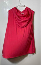 Load image into Gallery viewer, Calvin Klein Womens Coral Sleeveless Hooded Full-Zip Tunic Blouse Top Size 2X
