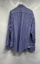 Load image into Gallery viewer, Robert Graham Mens Blue Printed Long Sleeve Collared Button-Up Shirt Size XL
