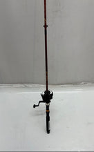Load image into Gallery viewer, Casting Spinning Fishbonz Red Black Fishing Pole Rod And Reel Combo
