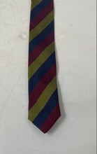 Load image into Gallery viewer, Paolo Rossetti Mens Multicolor Striped Silk Keeper Loop Pointed Tie One Size
